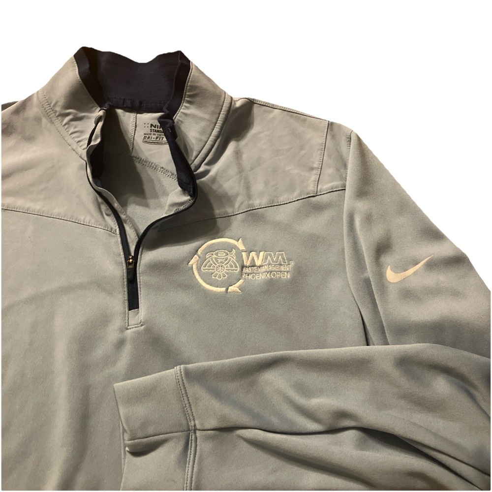 Nike golf‎ 1/4 zip sweater Dutch Bros Logo Phoenix Waste Management Mens Medium